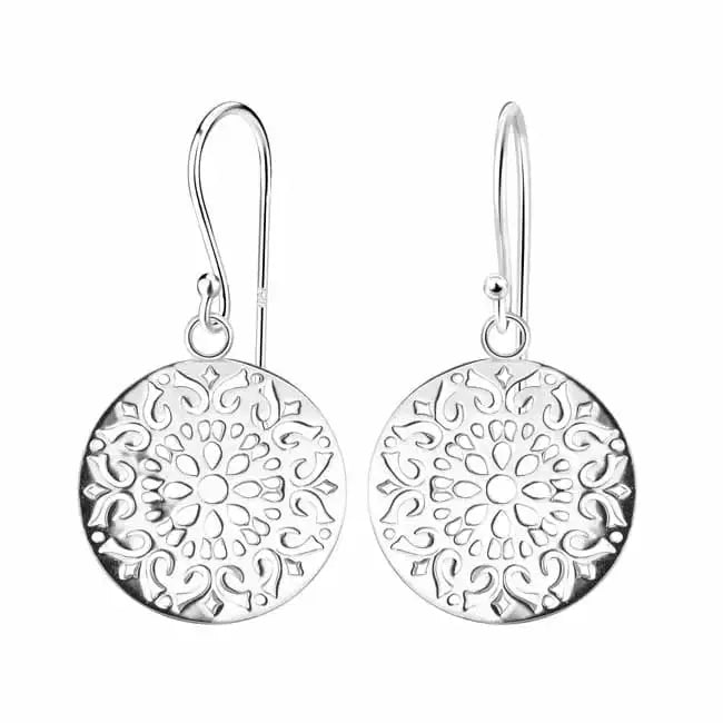 Hopeiset roikkuvat filigraani-korvakorut - hopeakorvakorut