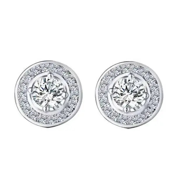 Hopeiset zirkoniakorvakorut 9 mm - hopeakorvakorut