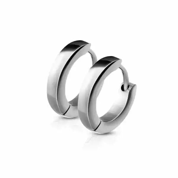 Korvarenkaat teräs 2,5 x 13 mm - teräskorvakorut