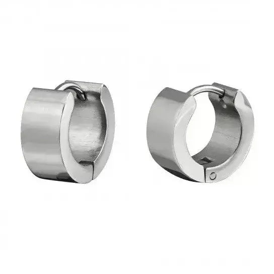 Korvarenkaat teräs 7 x 13 mm - teräskorvakorut