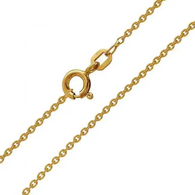 Kullattu ankkuriketju hopea 1,35 mm