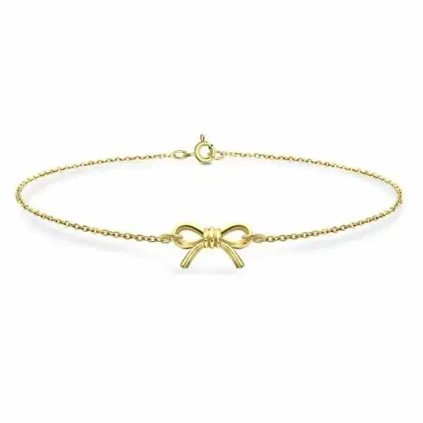 Kullattu hopeinen rannekoru rusetti - hopearannekoru