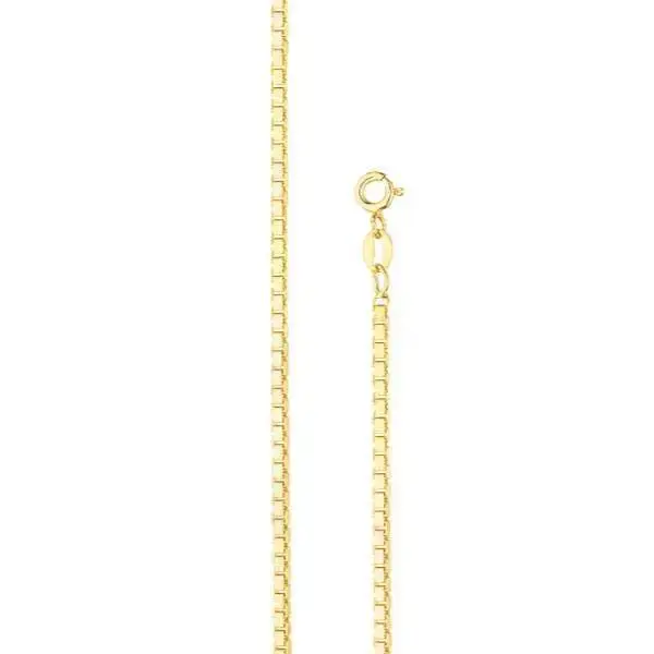 Kullattu venetsiaketju hopea 0,8 mm