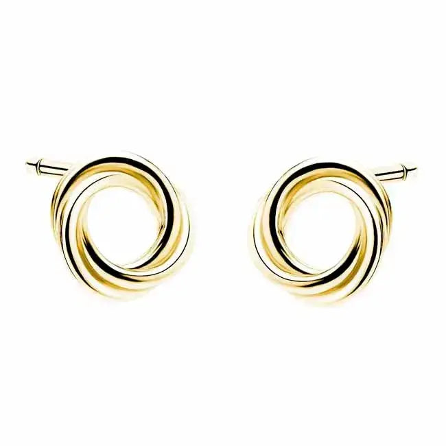 Kullatut hopeakorvakorut kierre kehä - hopeakorvakorut