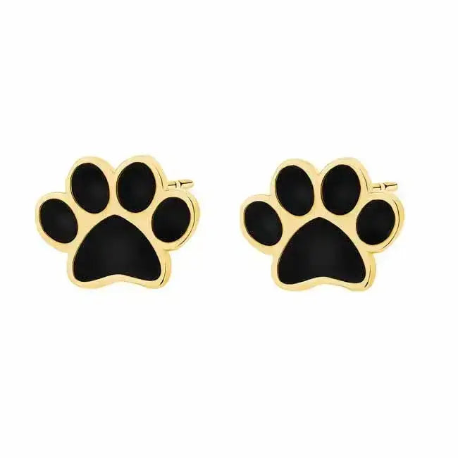 Kullatut hopeakorvakorut tassut - hopeakorvakorut