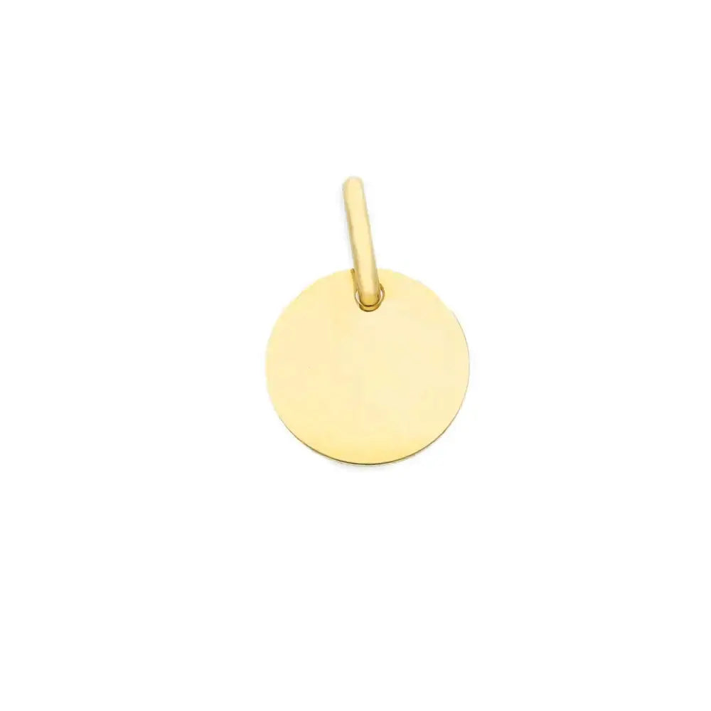 Kultainen pyöreä laattariipus 10 mm - kultariipus