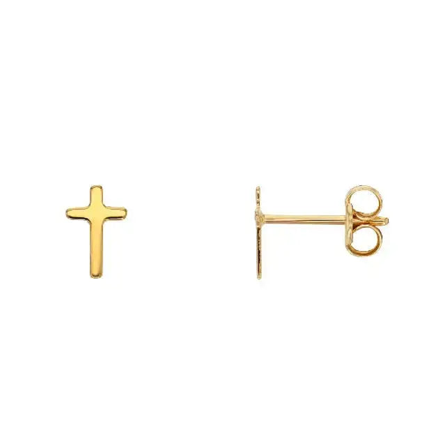 Kultaiset korvakorut ristit - kultakorvakorut