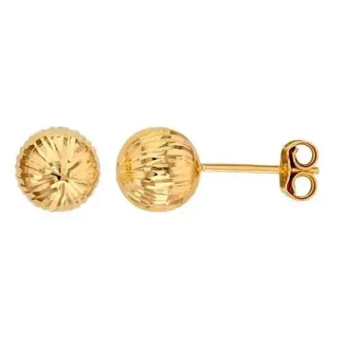 Kultaiset pallokorvakorut 7 mm viiste