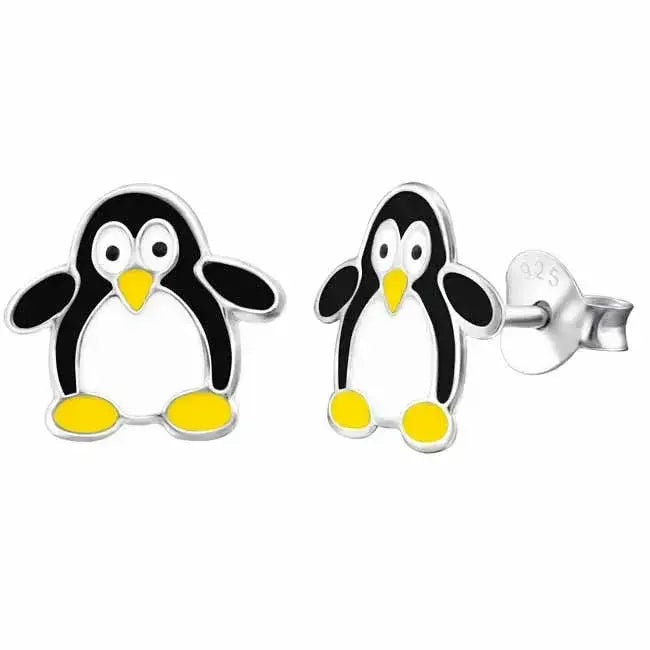 Lasten pingviini hopeakorvakorut - hopeakorvakorut