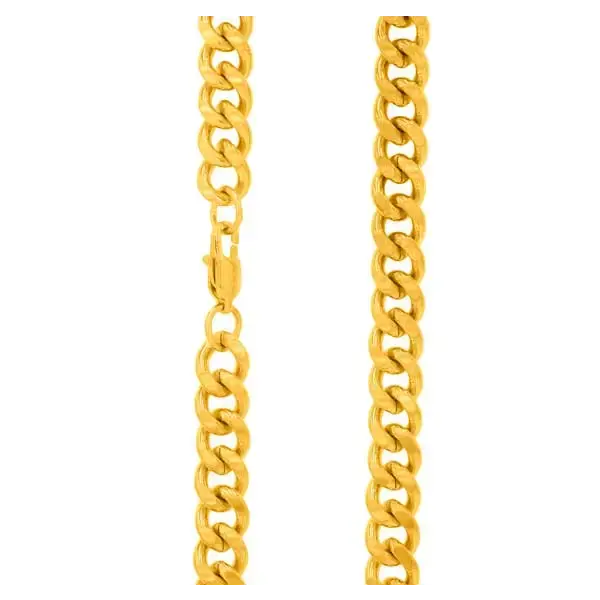 Miesten kullattu panssariketju teräs 10 mm - teräsketju