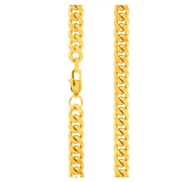 Miesten kullattu panssariketju teräs 8 mm - teräsketju