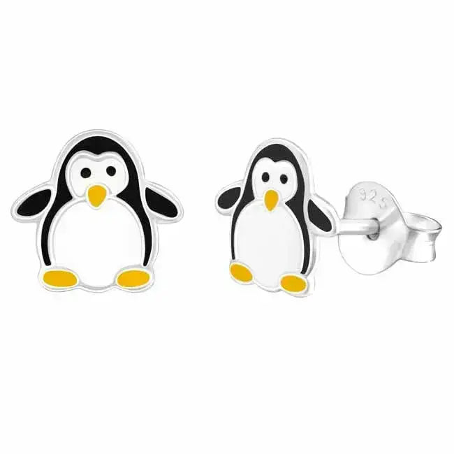 Pingviini hopeakorvakorut - hopeakorvakorut