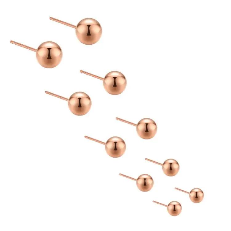 Hopeiset pallokorvakorut HM Koru