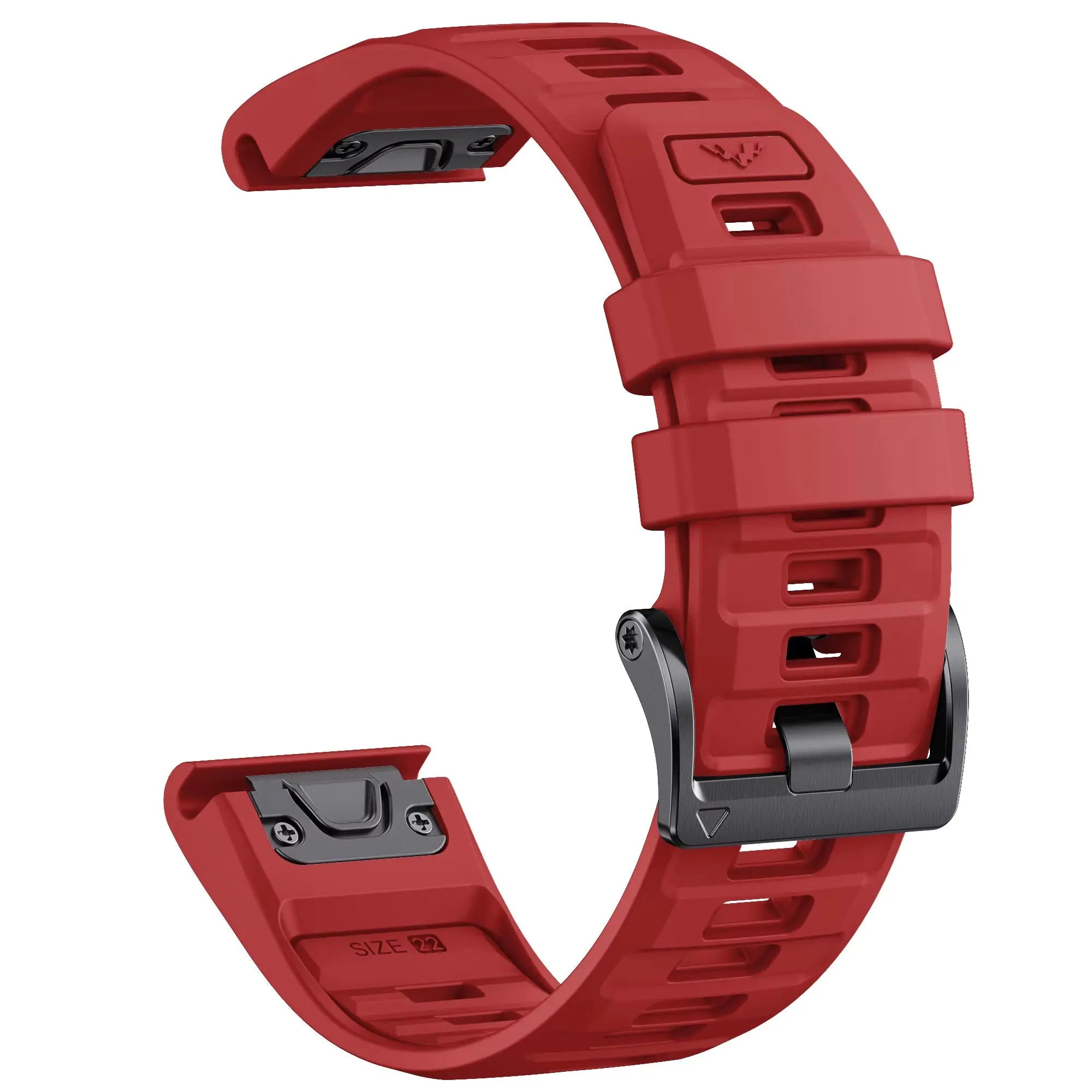 Sisu Fortis Garmin Fenix silikoniranneke pikakiinnityksellä, punainen, 26 mm HM Koru