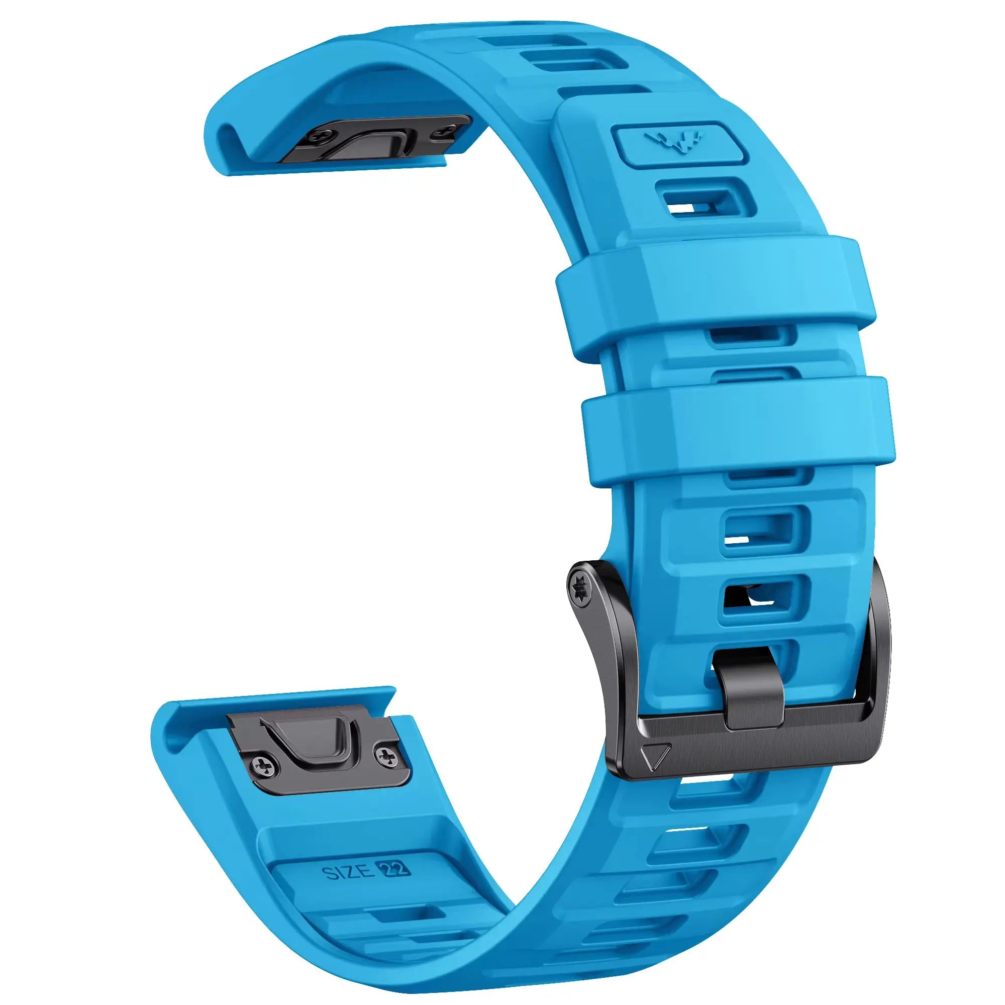 Sisu Fortis Garmin Fenix silikoniranneke pikakiinnityksellä, sininen, 26 mm HM Koru