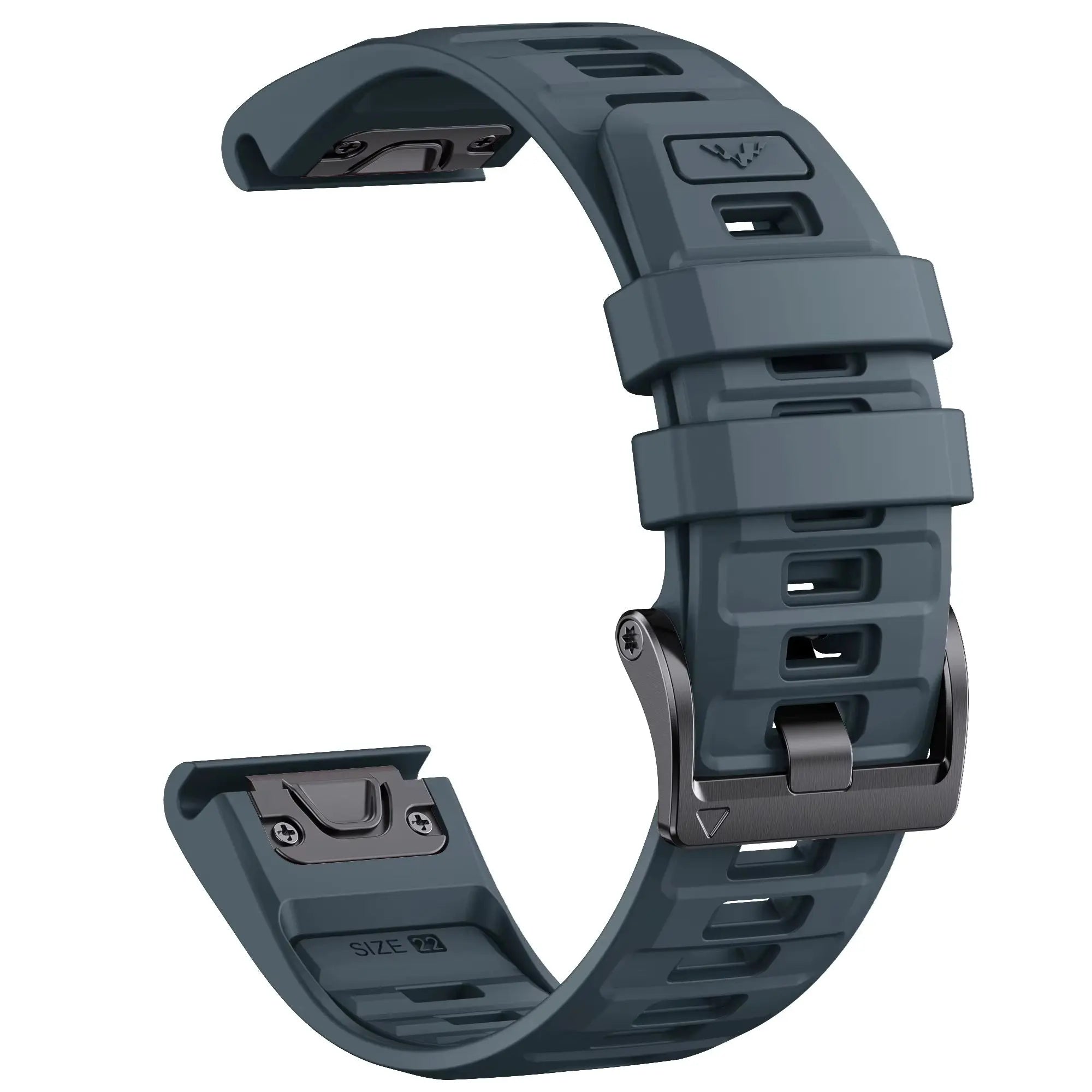 Sisu Fortis Garmin Fenix silikoniranneke pikakiinnityksellä, tummansininen, 26 mm HM Koru
