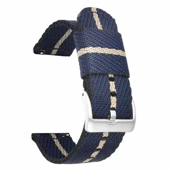 Sisu kangasranneke sininen vaalea raita