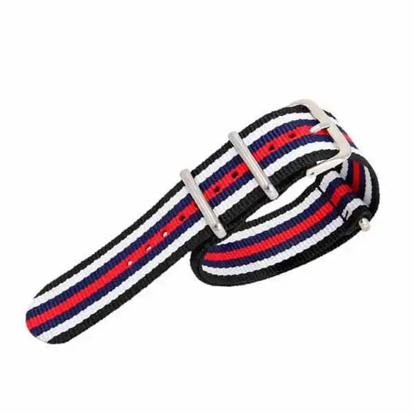 Sisu nato-ranneke puna-sini-valko-musta-raidallinen