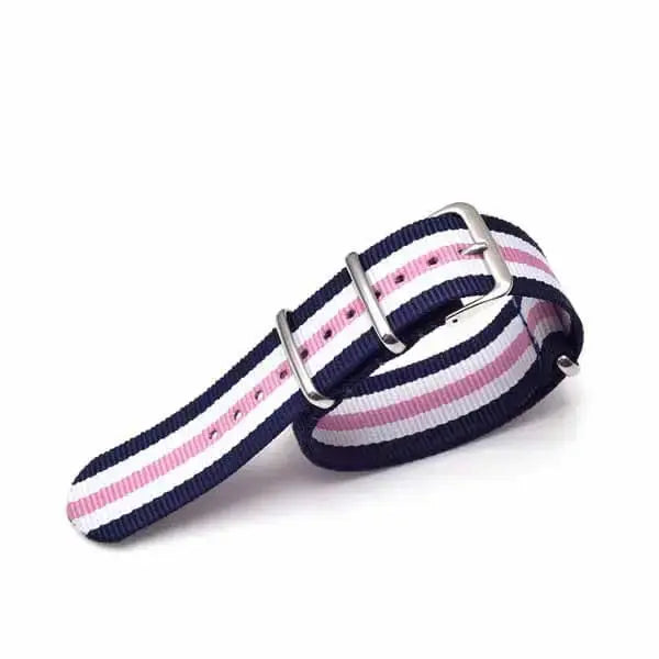 Sisu nato-ranneke sini-valko-pinkki-raidallinen