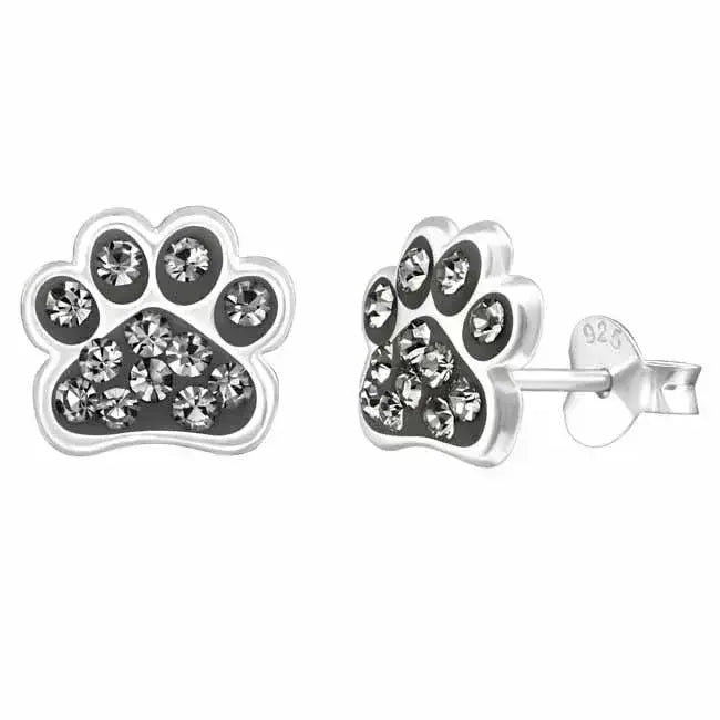 Tassu hopeakorvakorut harmailla zirkoniakivillä - hopeakorvakorut