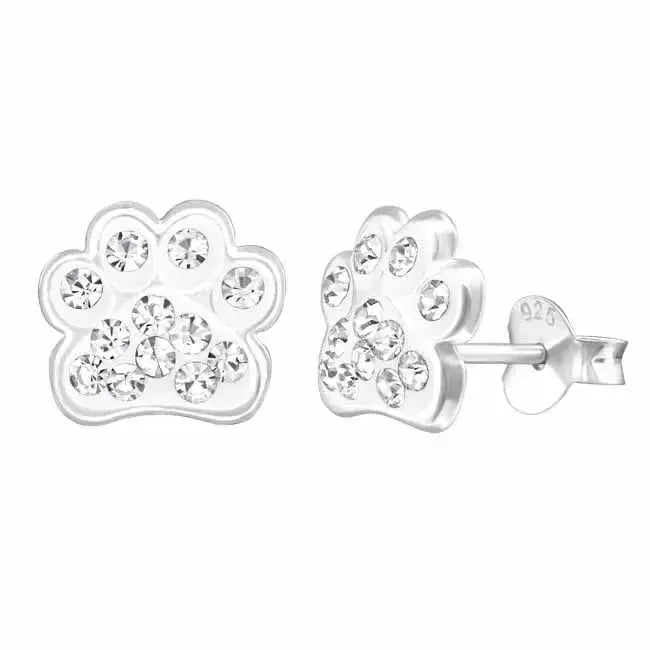 Tassu hopeakorvakorut kirkkailla zirkoniakivillä - hopeakorvakorut