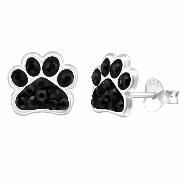 Tassu hopeakorvakorut mustilla zirkoniakivillä - hopeakorvakorut