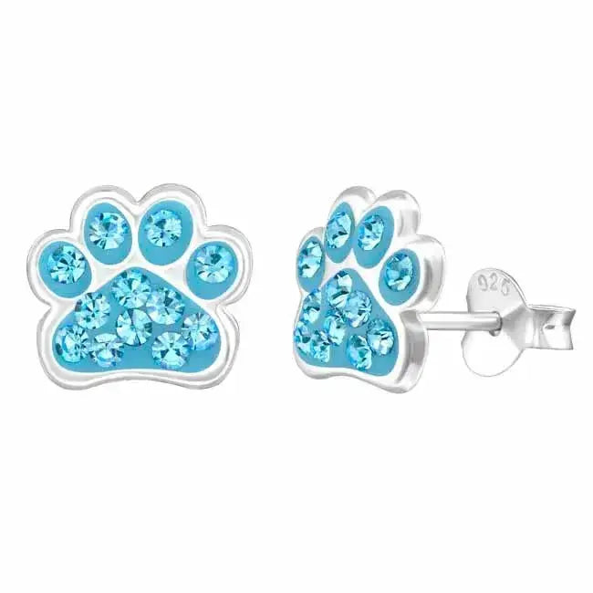 Tassu hopeakorvakorut vaaleansinisillä zirkoniakivillä - hopeakorvakorut