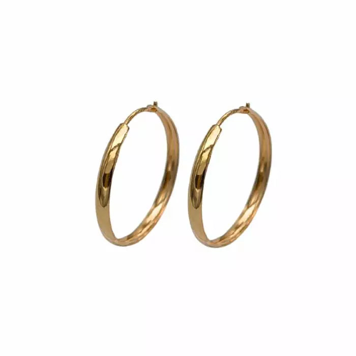 Kultaiset korvarenkaat 2 x 20 mm HM Koru