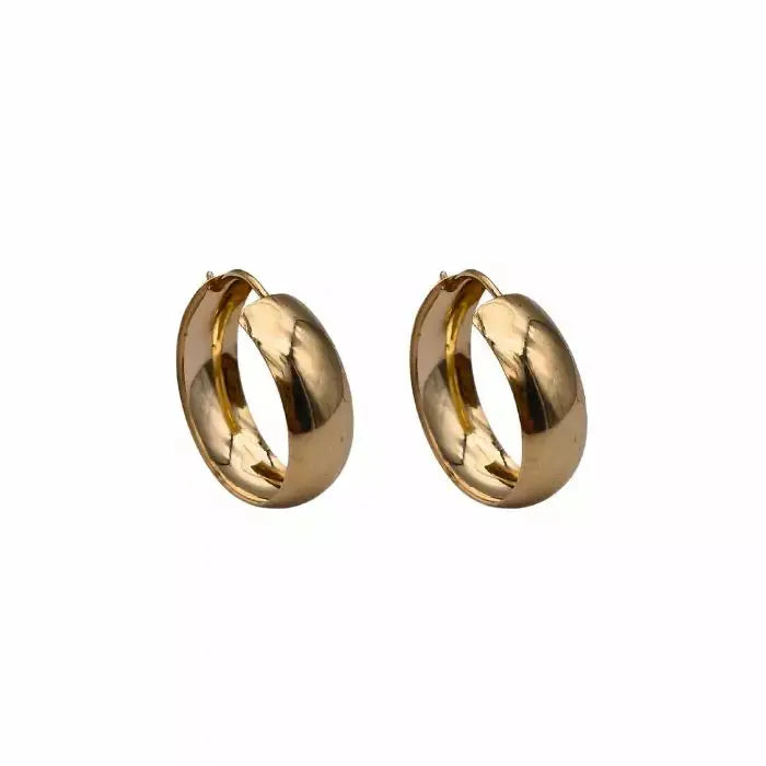 Kultaiset korvarenkaat 14K keltakulta 15 mm HM Koru