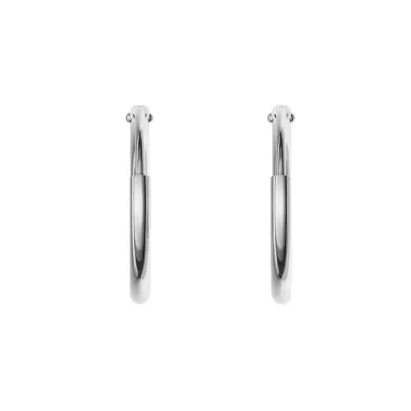 Valkokultaiset korvarenkaat 14k