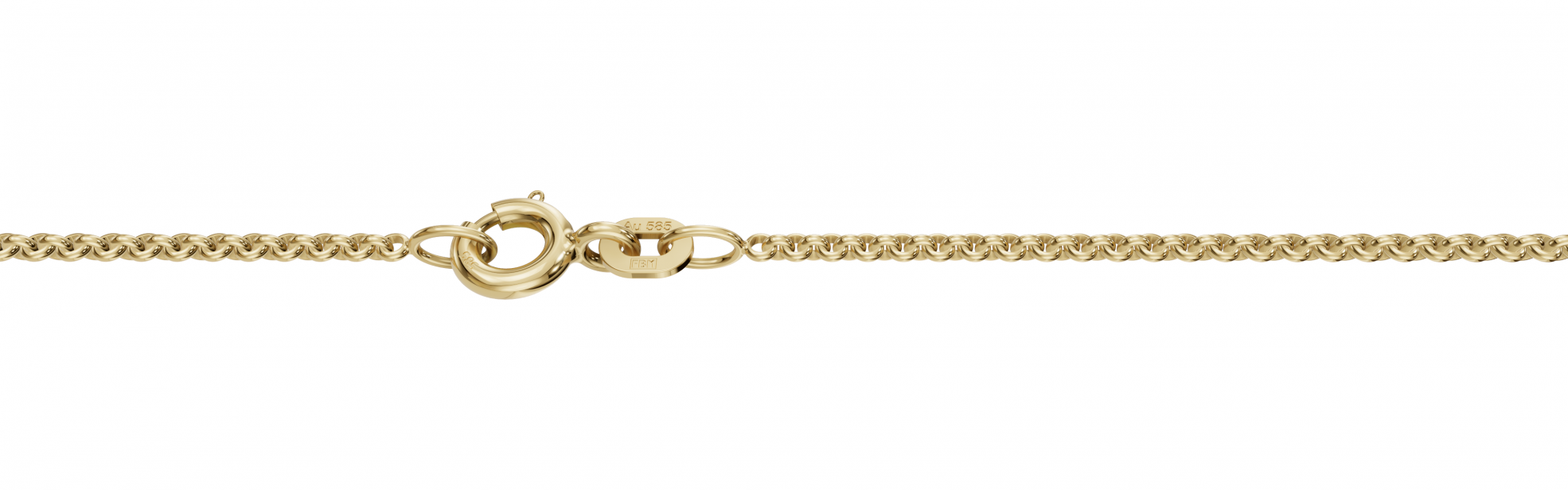 Kultainen roloketju 1,5 mm 14K keltakulta