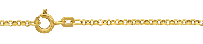 Kultainen roloketju 2,0 mm 14K keltakulta