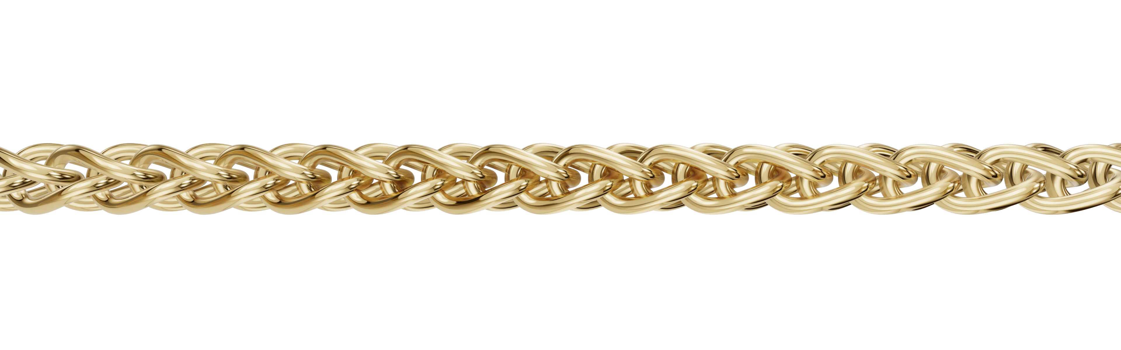 Kultainen vehnäketju 1,3 mm 14K keltakulta