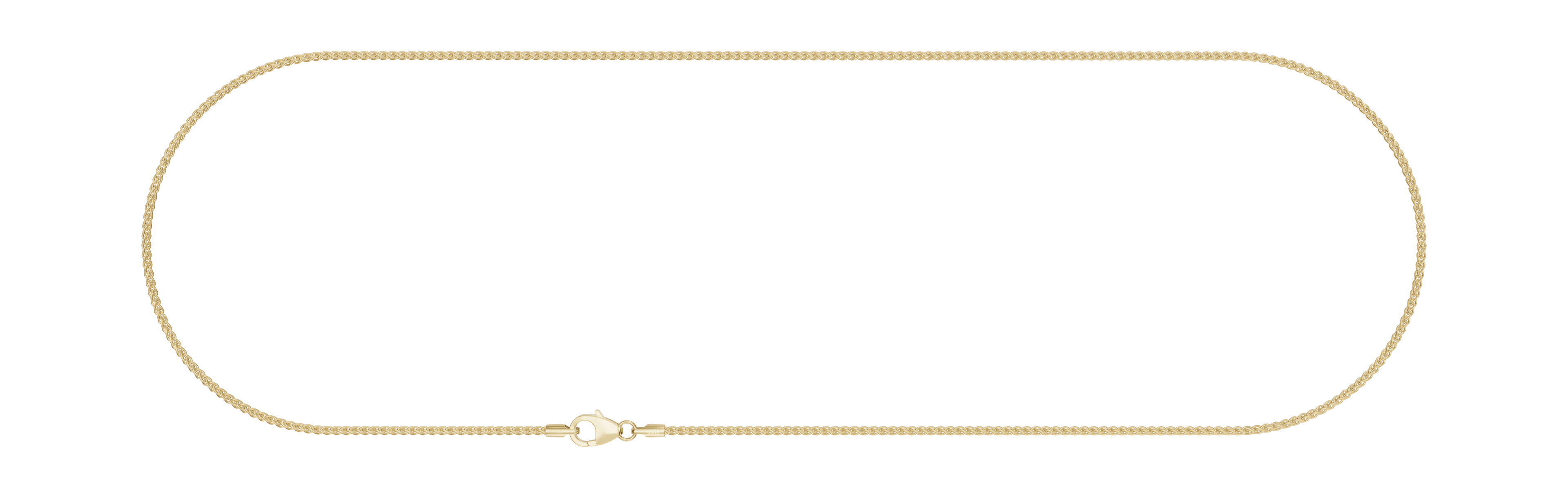 Kultainen vehnäketju 1,7 mm 14K keltakulta