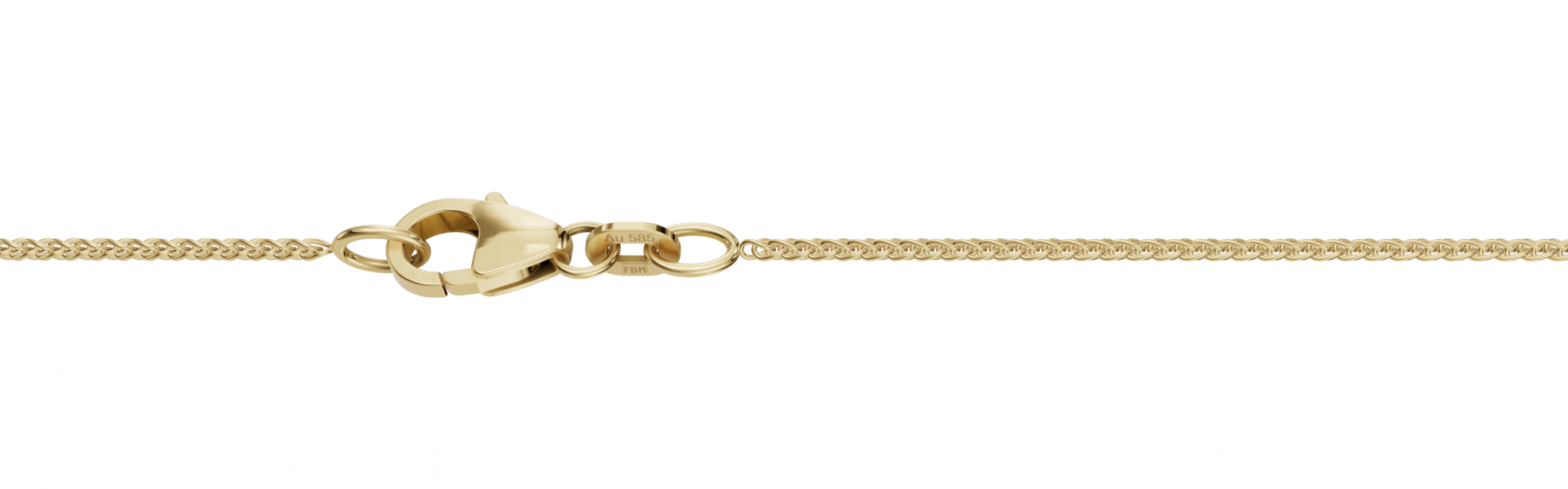 Kultainen vehnäketju 1,1 mm 14K keltakulta
