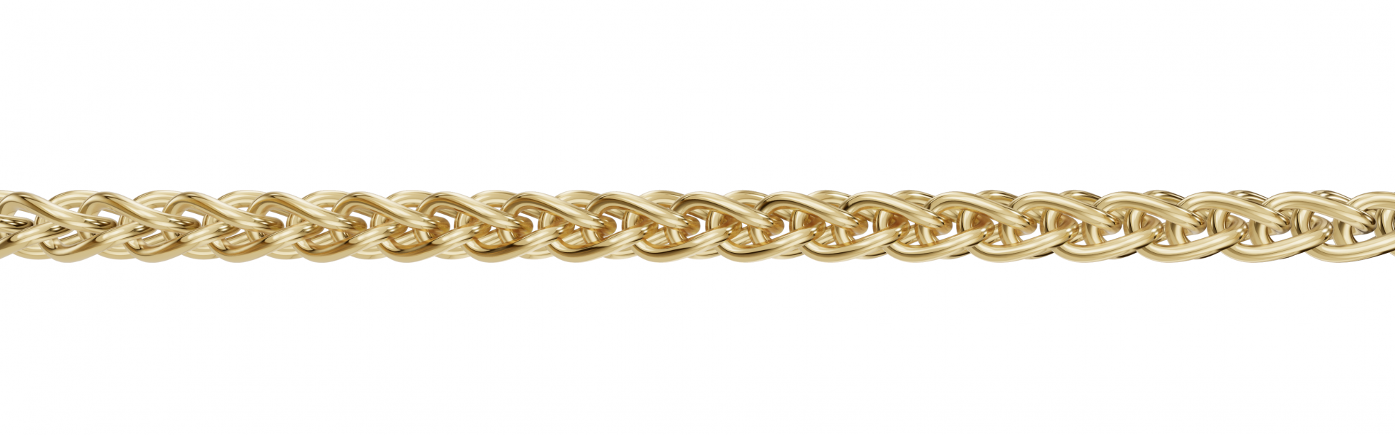 Kultainen vehnäketju 1,1 mm 14K keltakulta