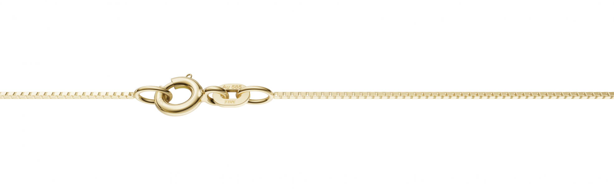 Kultainen venetsiaketju 0,7 mm 14K keltakulta