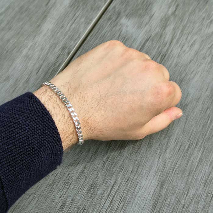 Hopeinen panssariranneketju 5,2 mm