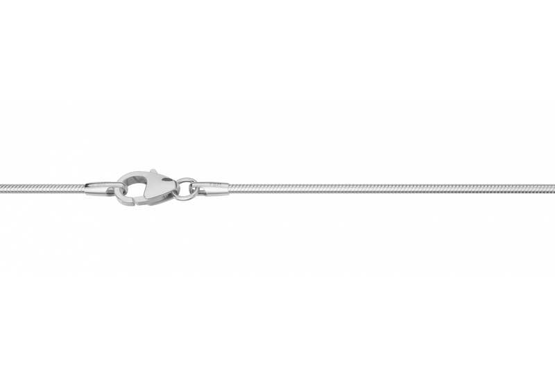 Kultainen käärmeketju 1,2 mm 14K valkokulta
