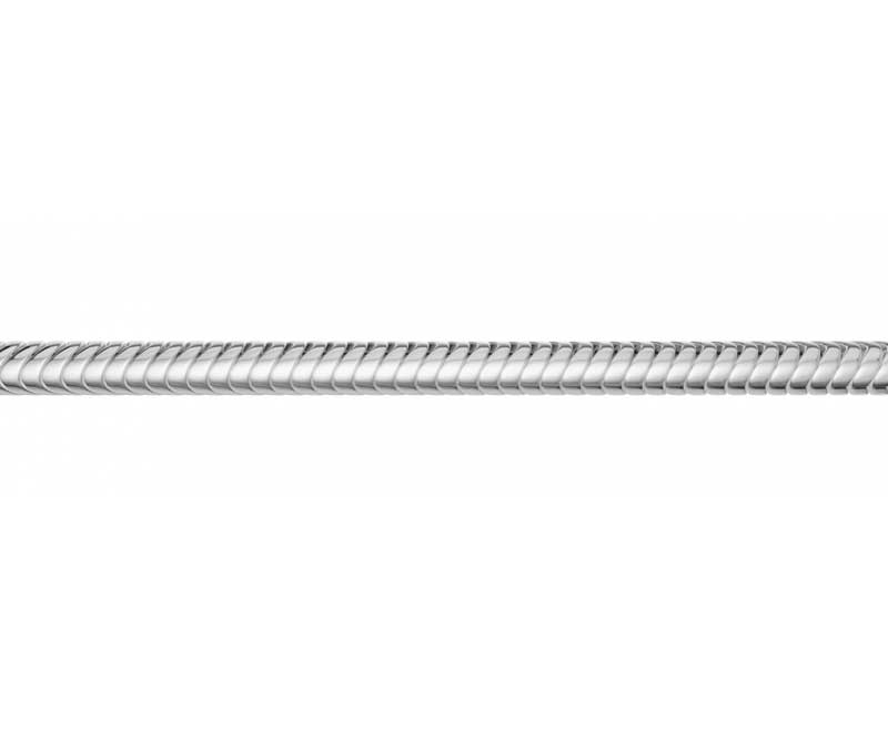 Kultainen käärmeketju 1,2 mm 14K valkokulta