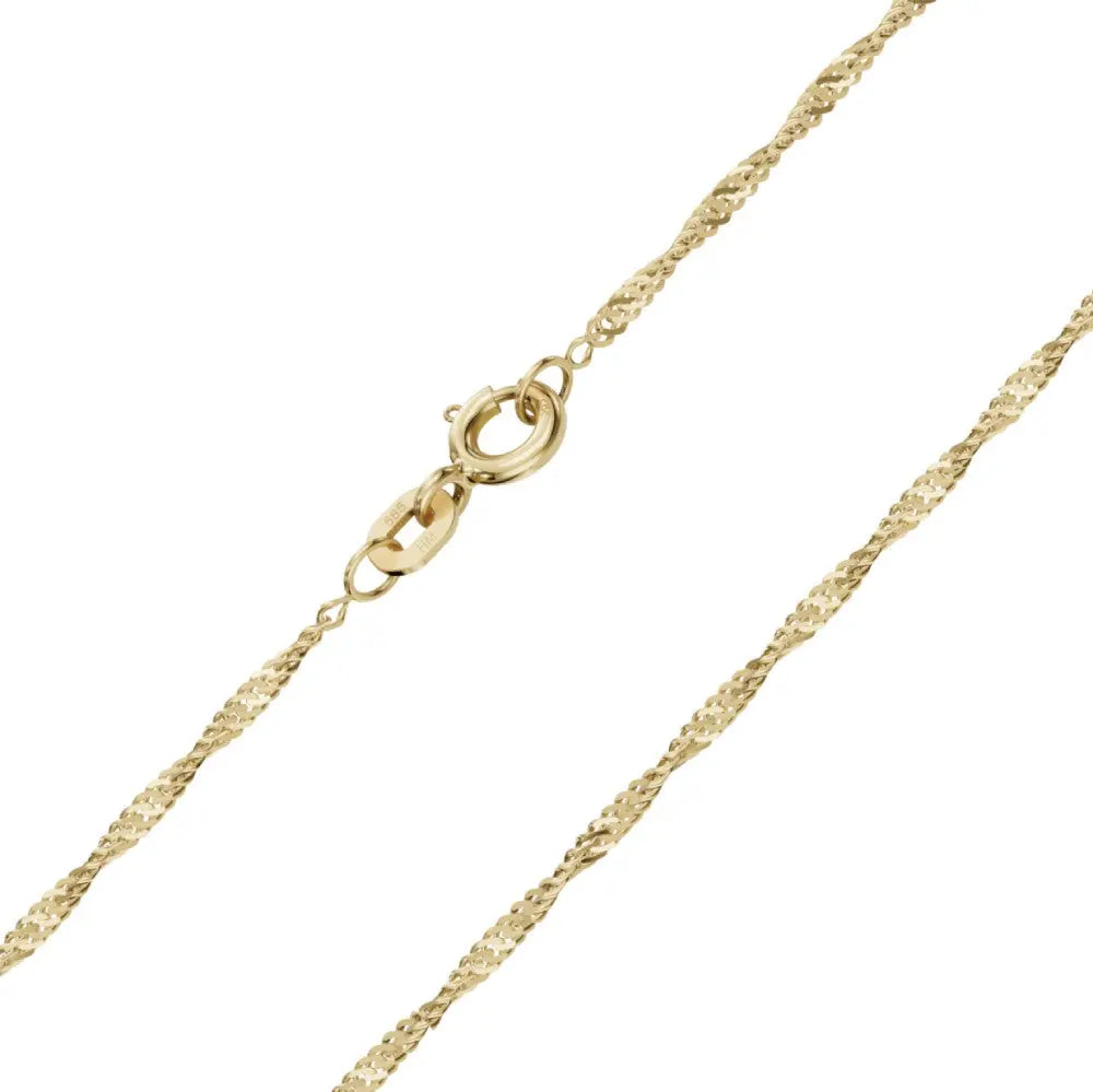 Kultainen singaporeketju 1,4 mm 9K keltakulta HM Koru