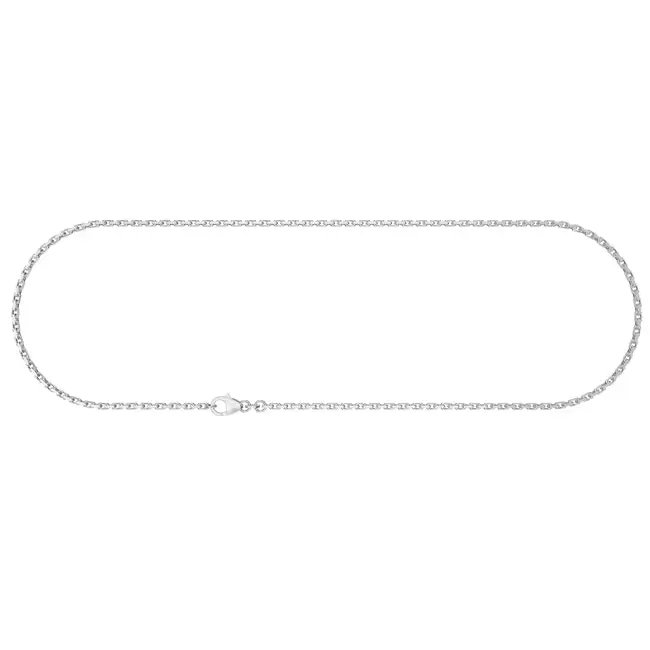 Hopeinen ankkuriketju 2,0 mm