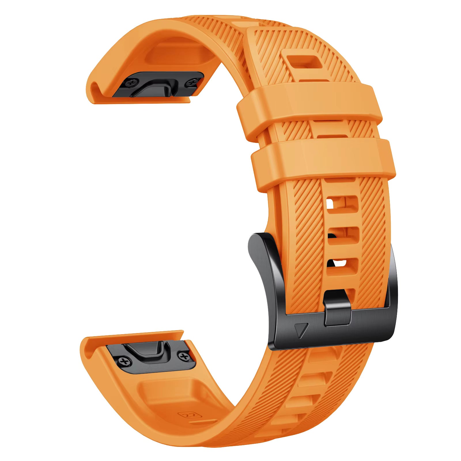 Sisu Grain Garmin Fenix silikoniranneke pikakiinnityksellä, oranssi, 22 mm HM Koru