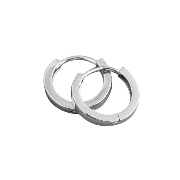 Hopeiset korvarenkaat 13,5 mm