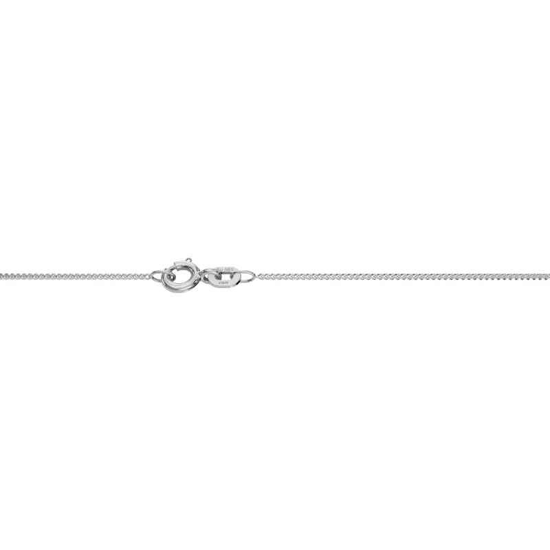 Kultainen panssariketju 0,8 mm 14K Valkokulta