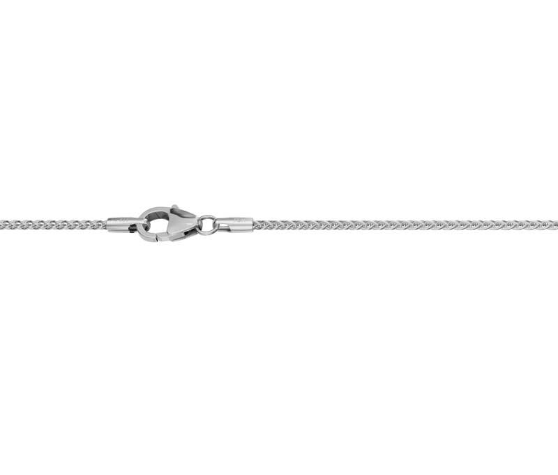 Kultainen vehnäketju 1,3 mm 14K valkokulta